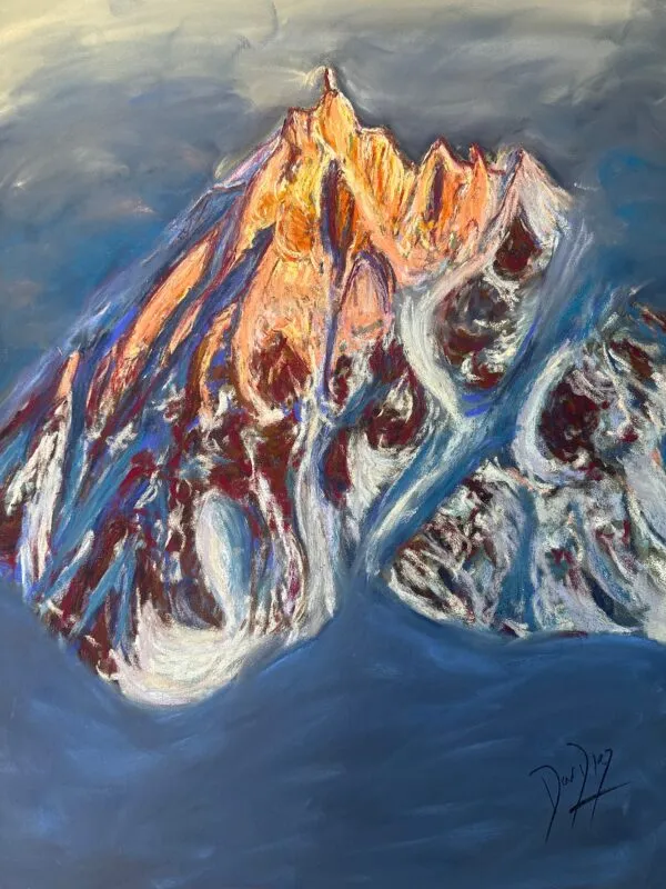 Aiguille du Midi at Dusk