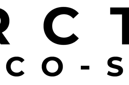 ARCTIC ECO-SNO LOGO ARCTIC ECO-SNO MOUNTAIN TEXT BLACK