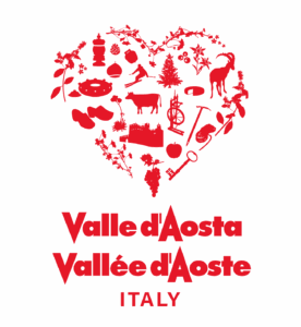 Aosta Valley red and white logo