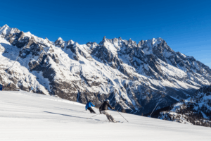 Skiing in Courmayeur 