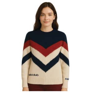 Ski Club Chevron Crew Neck Jumper