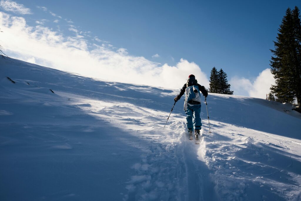 touring over a slope