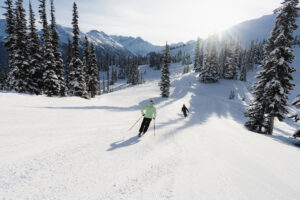 Skiing in whistler Blackcomb