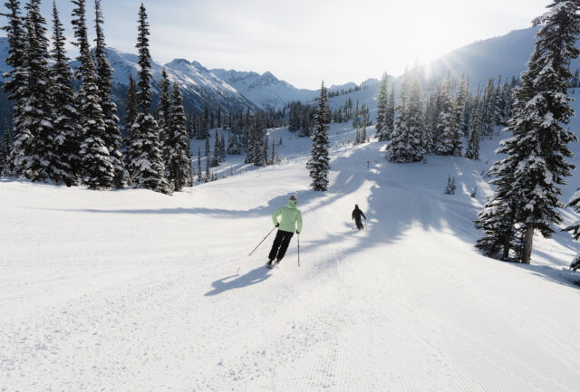 Skiing in whistler Blackcomb