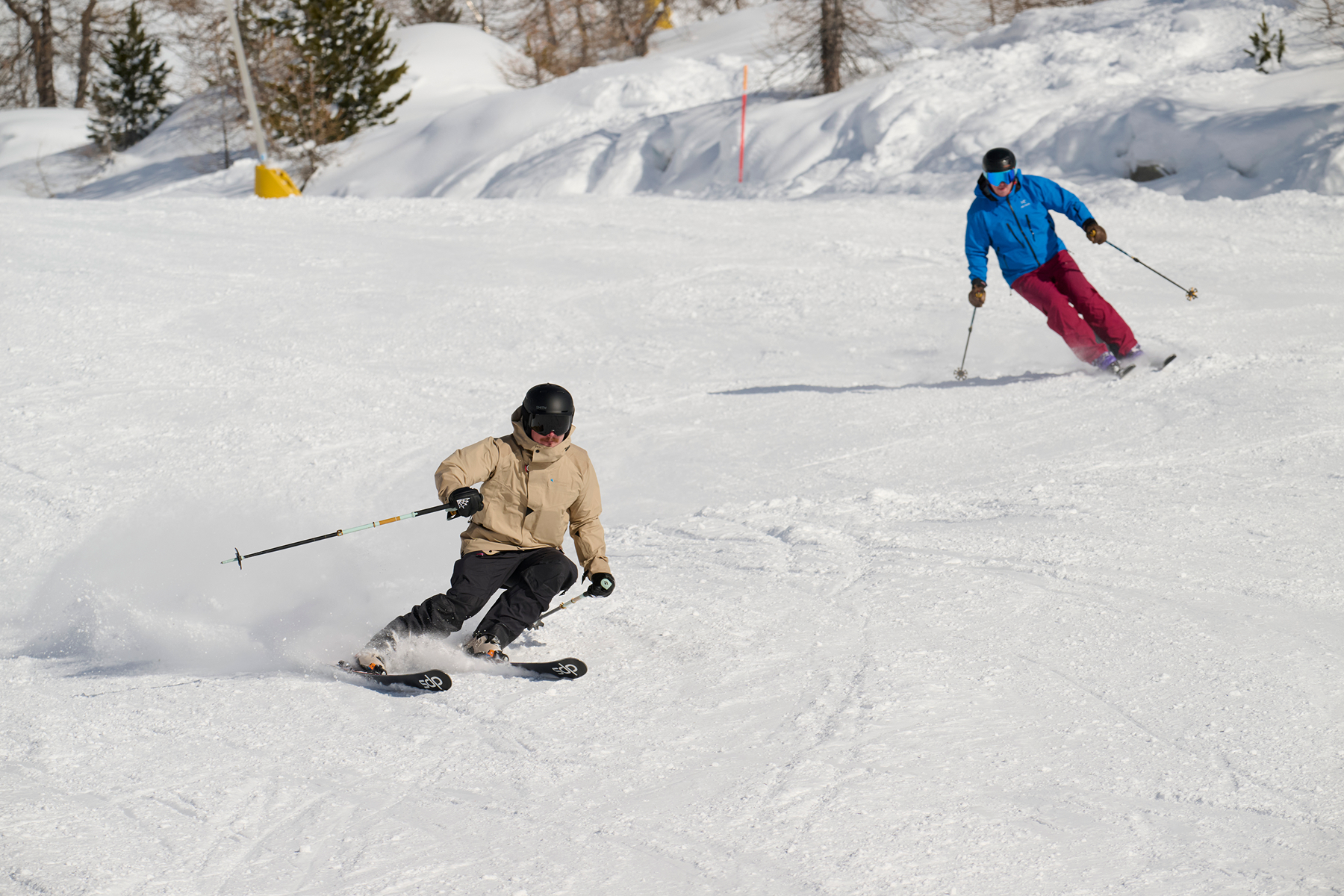 Ski Club members crushing the slopes on an On Piste Development holiday