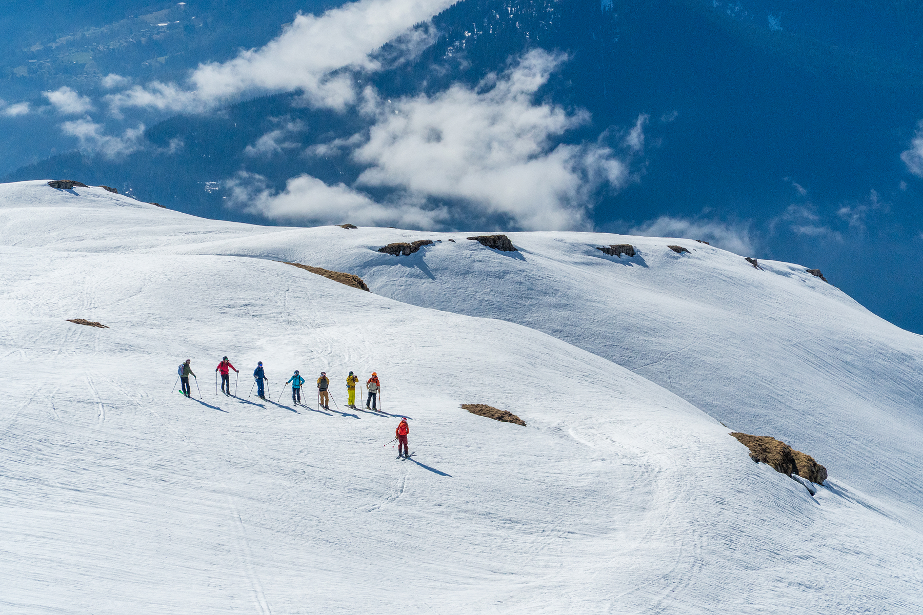 Group of Ski Club members together, smiling