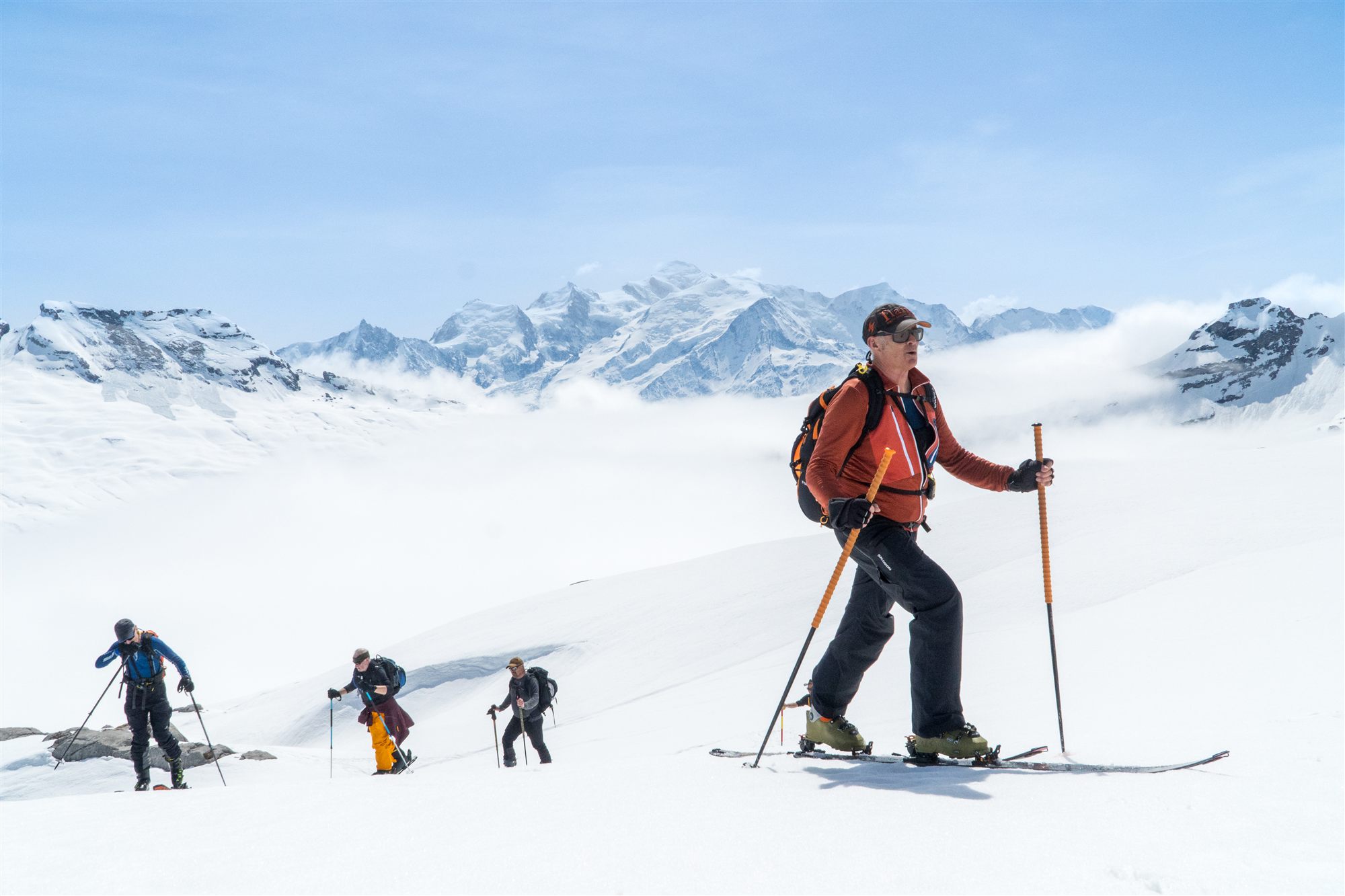 Touring with Mont Blanc on the skyline, Flaine